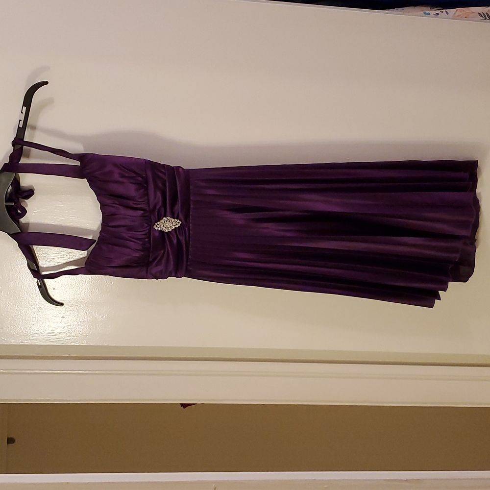 Speechless purple small dress accented with removeable brooch